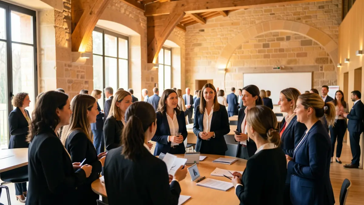Generic image of women at a professional forum in Lleida.
