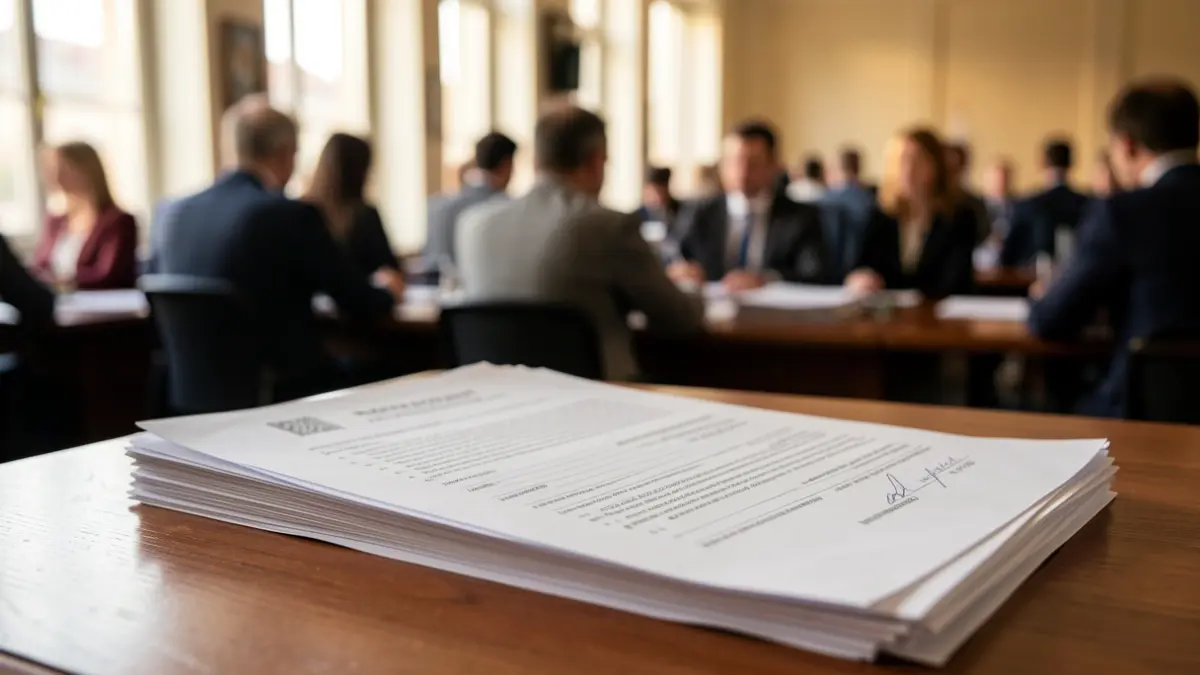 Imatge genèrica de documents administratius sobre una taula.