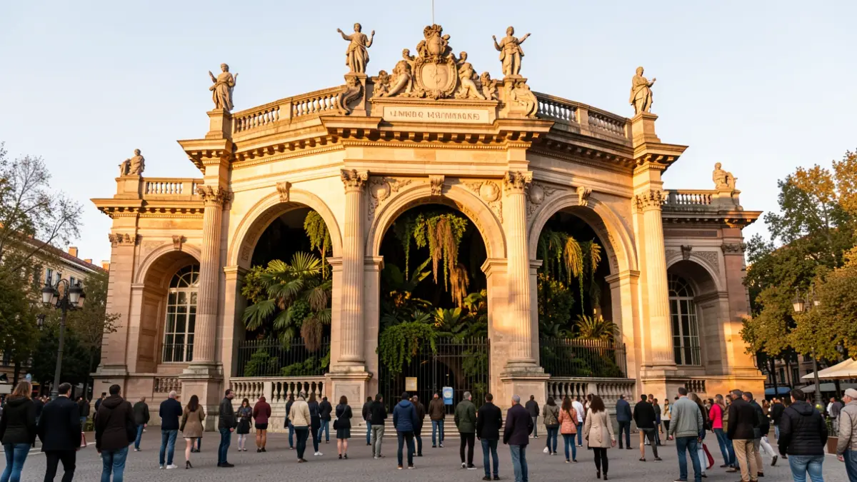 Imagen del Umbracle del Parque de la Ciutadella en Barcelona durante las obras de restauración.