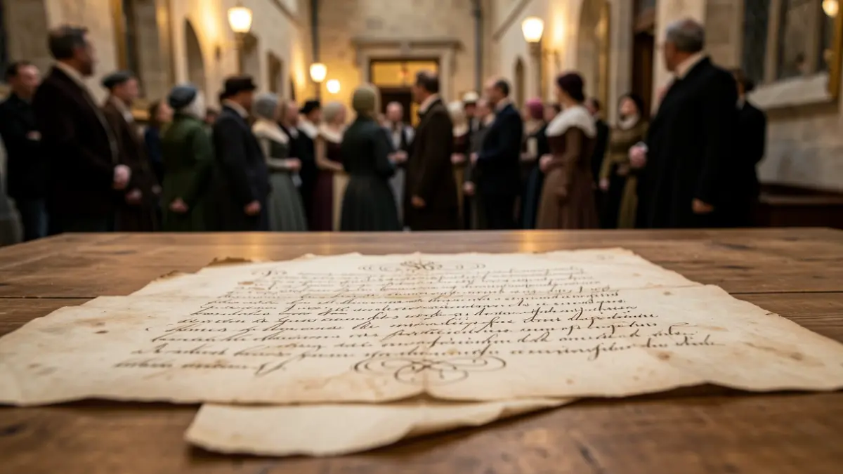 Generic image of an old historical document.