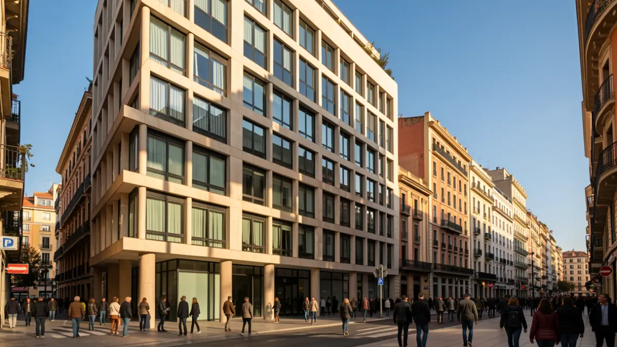 Imagen genérica de un edificio de oficinas en Barcelona.