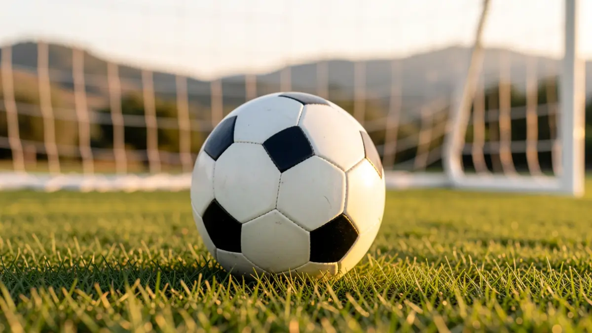 Imagen genérica de un balón de fútbol sobre césped.