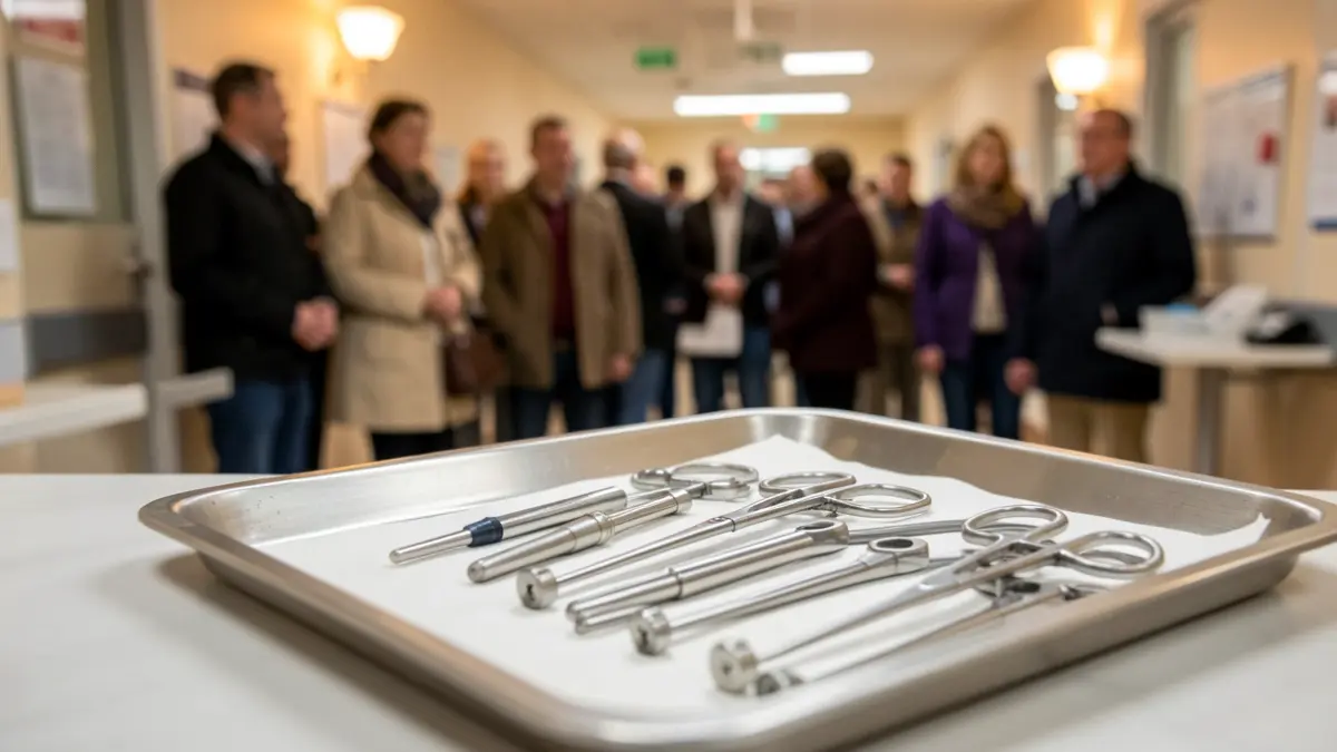 Imatge genèrica d'instruments mèdics en un entorn hospitalari.