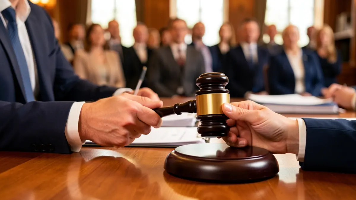 Imatge genèrica d'unes mans sostenint un mall sobre una taula amb documents.