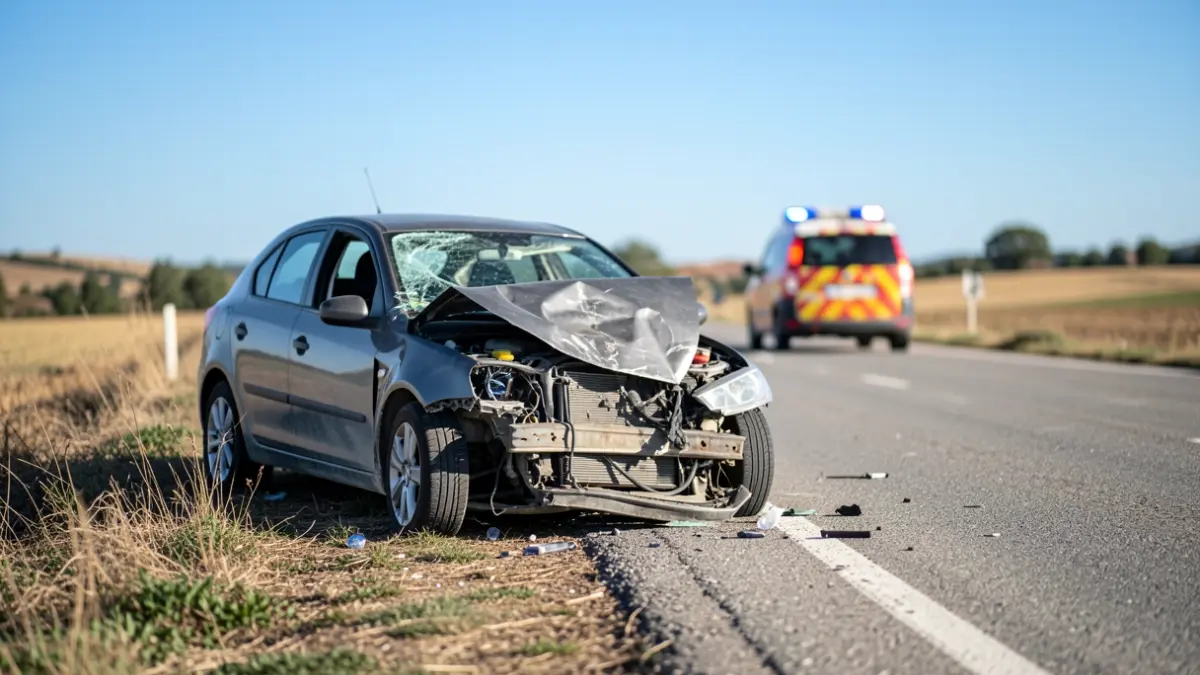 Imatge genèrica d'un accident de trànsit a Catalunya.