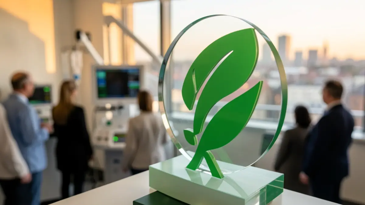 Generic award for sustainability in the healthcare sector.