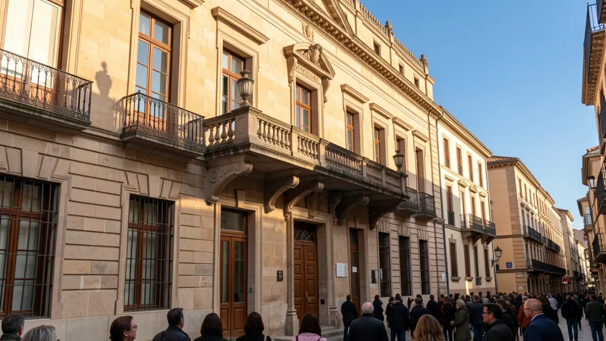 Generic image of a Catalan town hall in the afternoon sun.