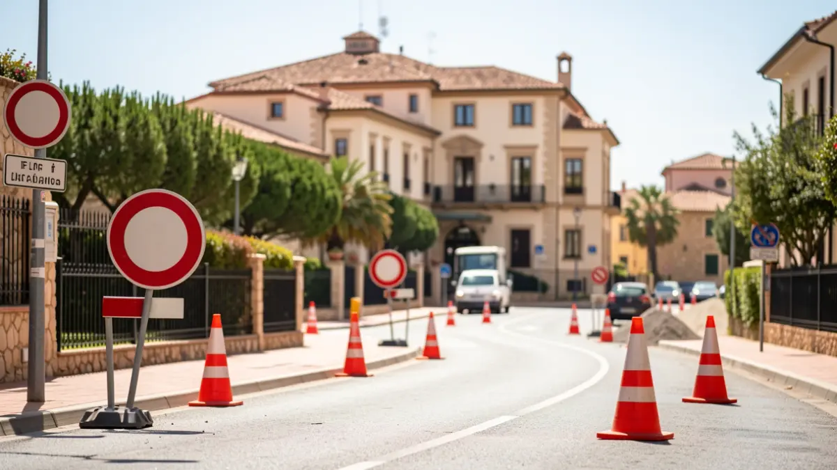 Generic image of road construction with detour signs.