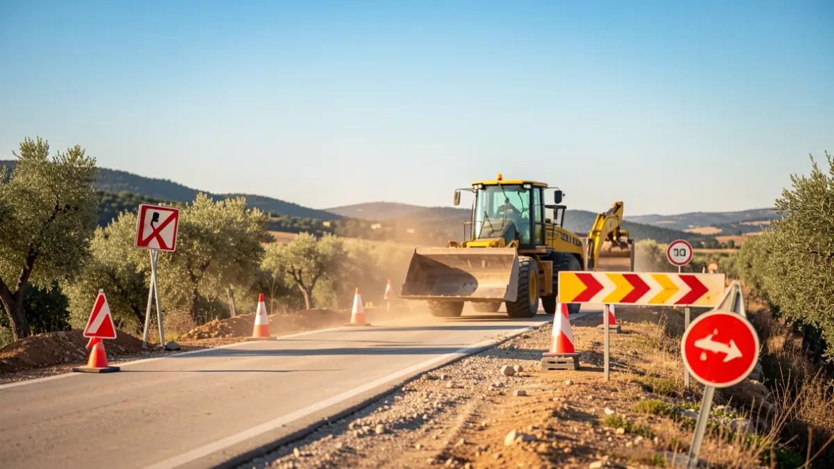 Imatge genèrica d'obres en una carretera.