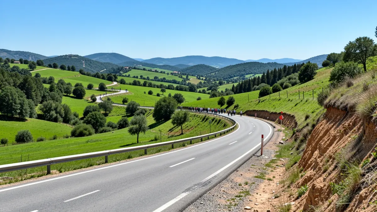 Generic image of a road in Catalunya.