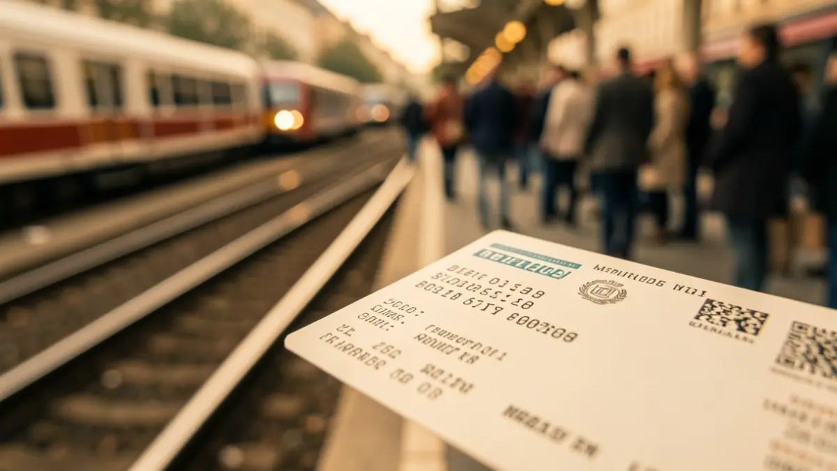 Imagen genérica de un billete de tren.
