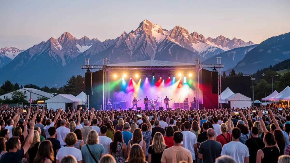 Imatge genèrica d'un festival de música a la muntanya.