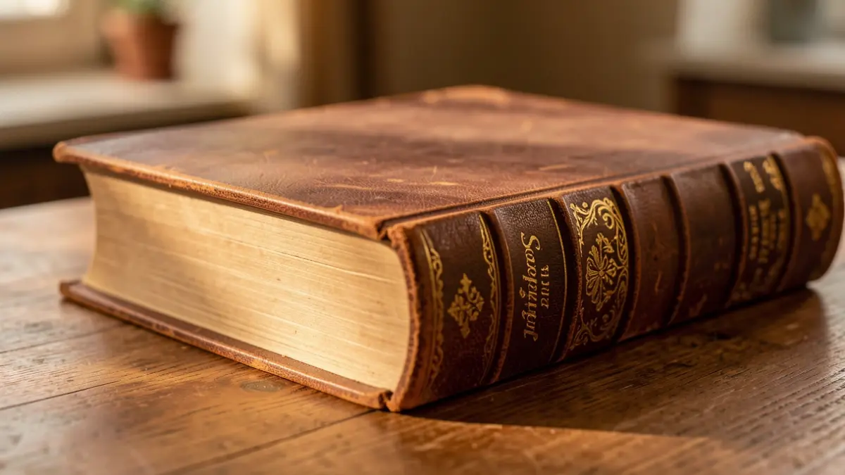 Imatge genèrica d'un llibre antic obert.