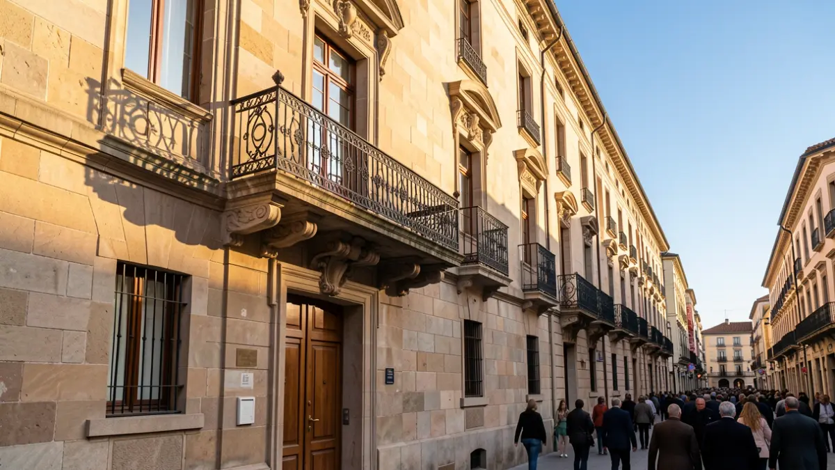 Imagen genérica de un ayuntamiento catalán con luz de tarde.