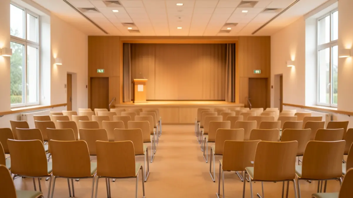 Generic image of a hospital auditorium.