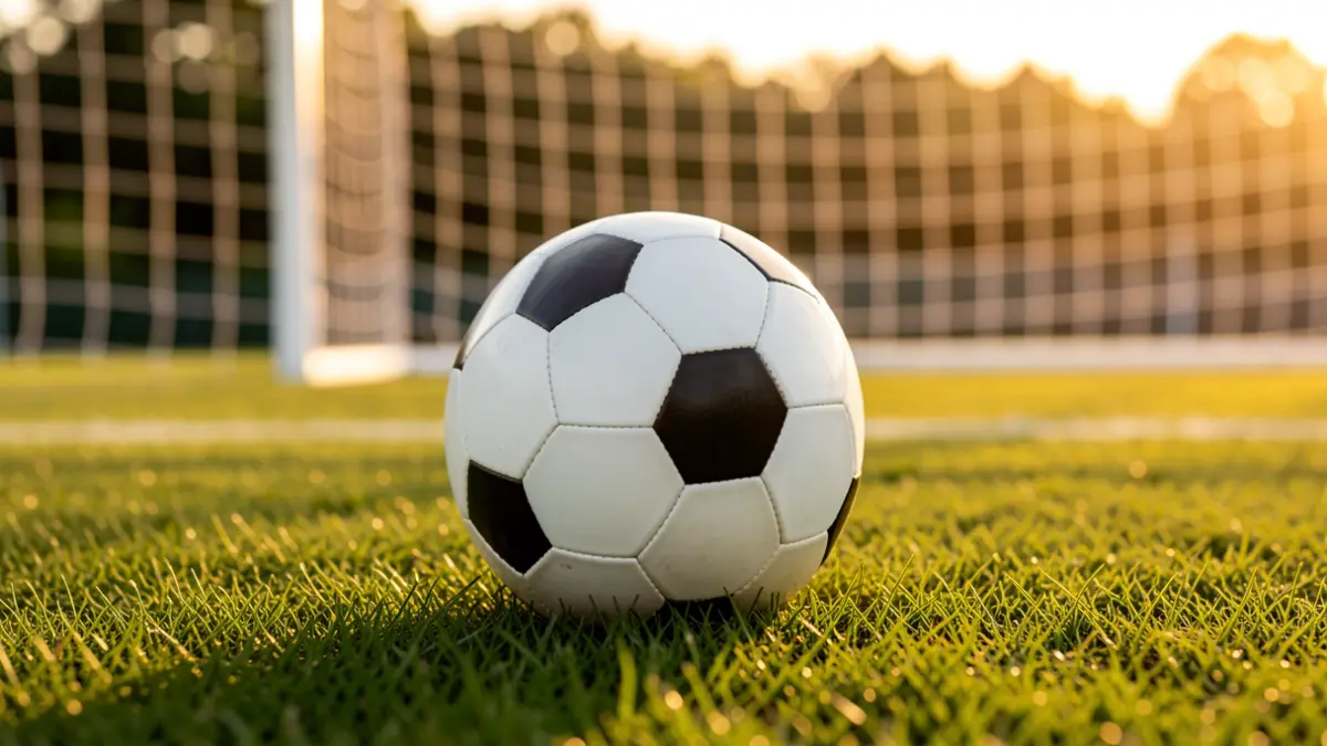 Imagen genérica de un balón de fútbol sobre el césped de un estadio.