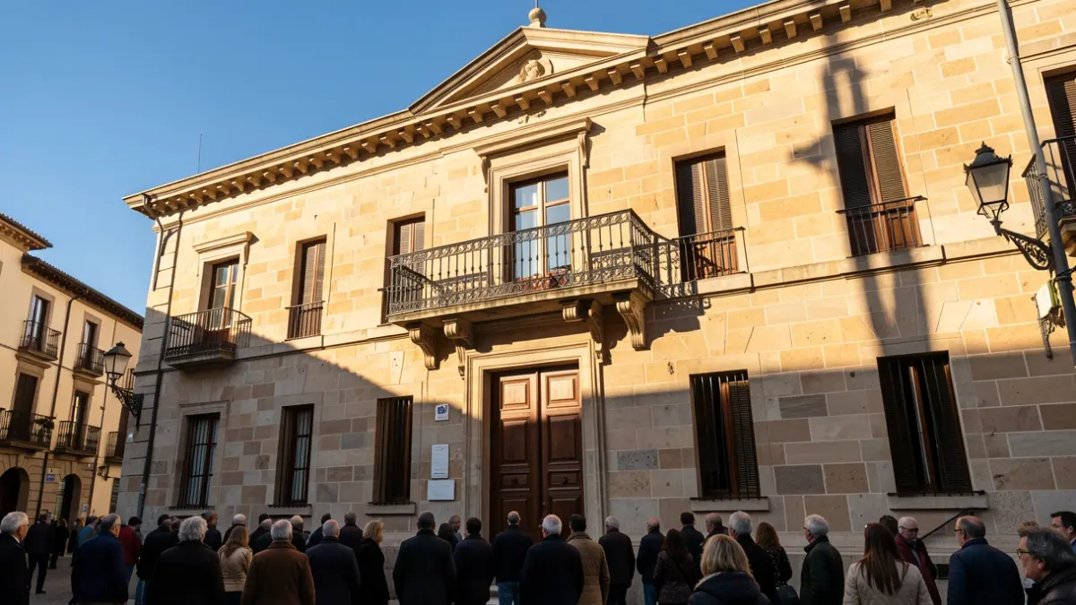Imagen genérica de un ayuntamiento de Catalunya con luz de tarde.
