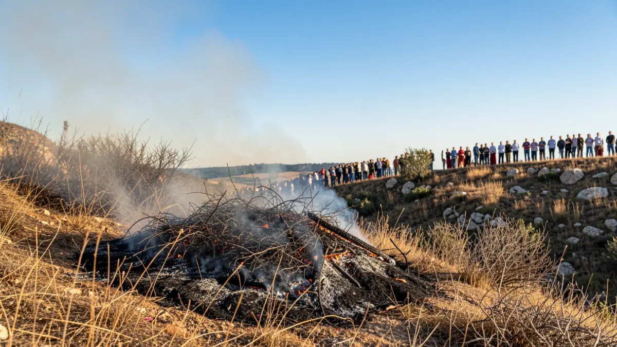 Imagen genérica de un incendio forestal en terreno seco.