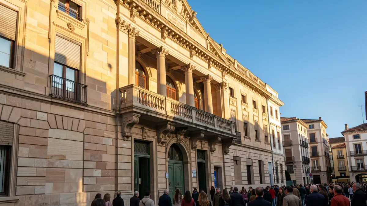Imagen genérica de un edificio municipal con arquitectura mediterránea.