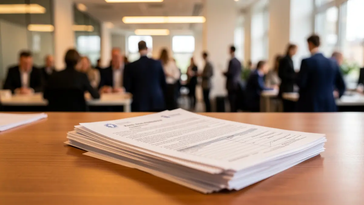 Generic image of official documents on an office desk.