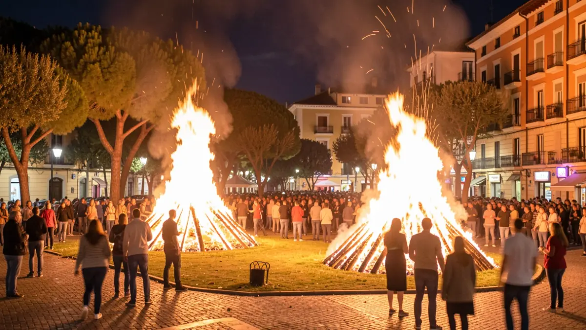 Imagen genérica de hogueras de Sant Joan en Terrassa.
