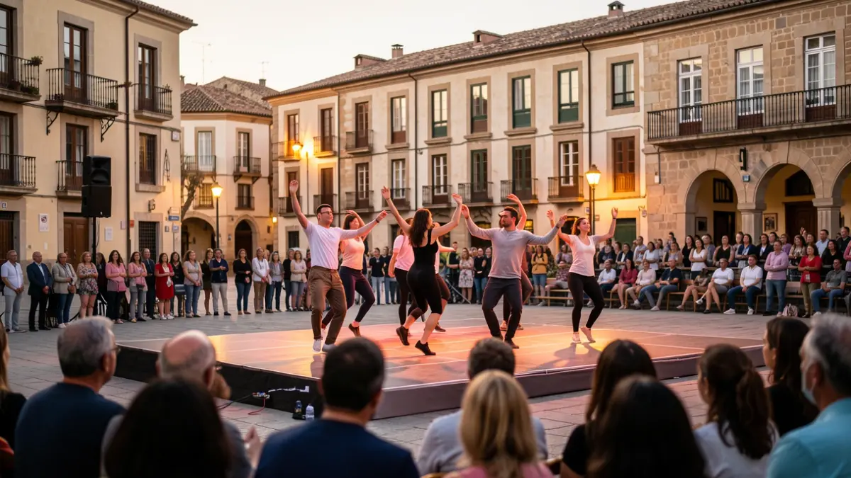 Generic image of a contemporary dance performance in a Tortosa square.