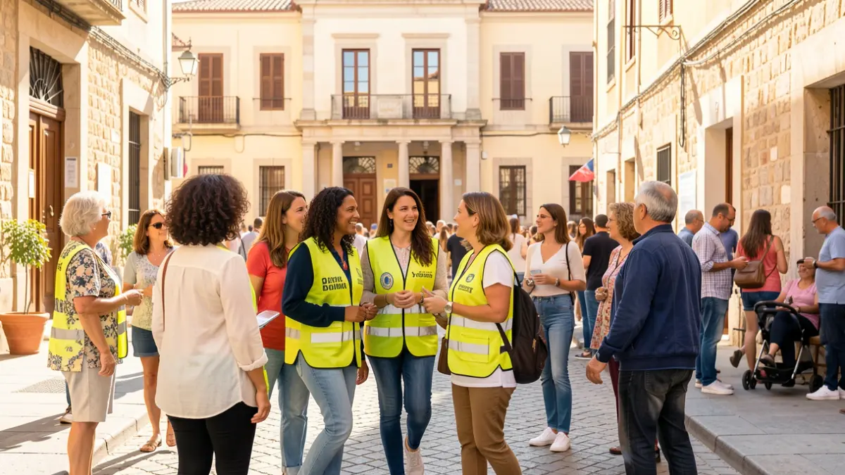 Imatge genèrica de voluntàries cíviques treballant en un barri.