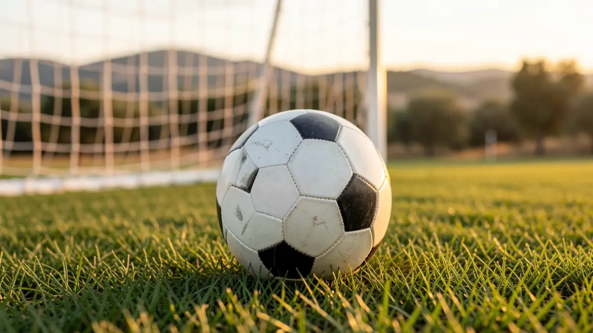 Imatge genèrica d'una pilota de futbol sobre gespa.