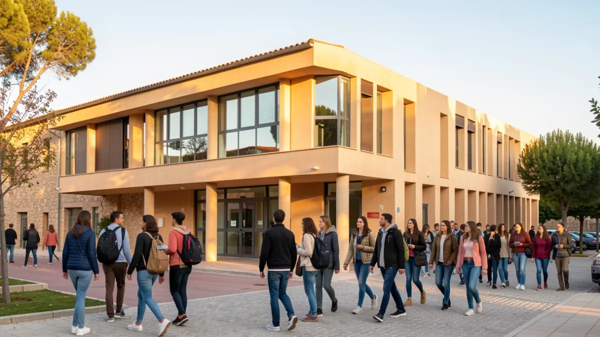 Imatge genèrica d'un institut de formació professional a Lleida.