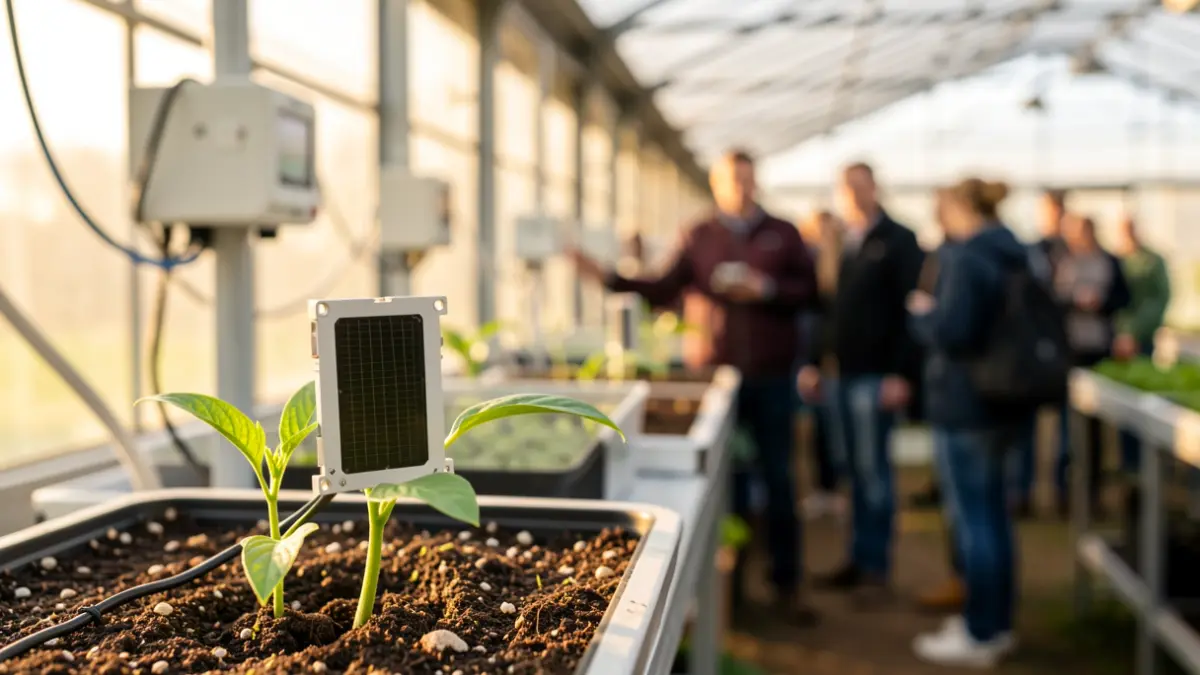Imatge genèrica de sensors tecnològics aplicats a l'agricultura.