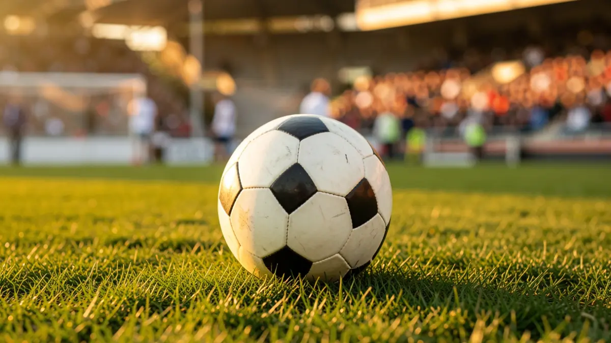 Imatge genèrica d'una pilota de futbol sobre gespa.
