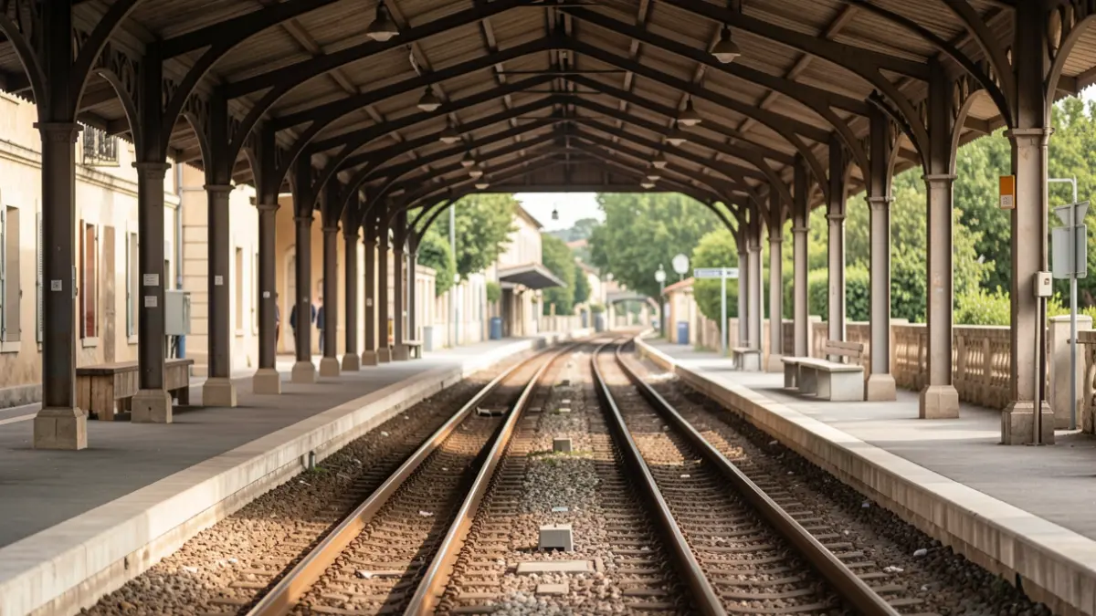 Imagen genérica de una estación de tren vacía en Cataluña.