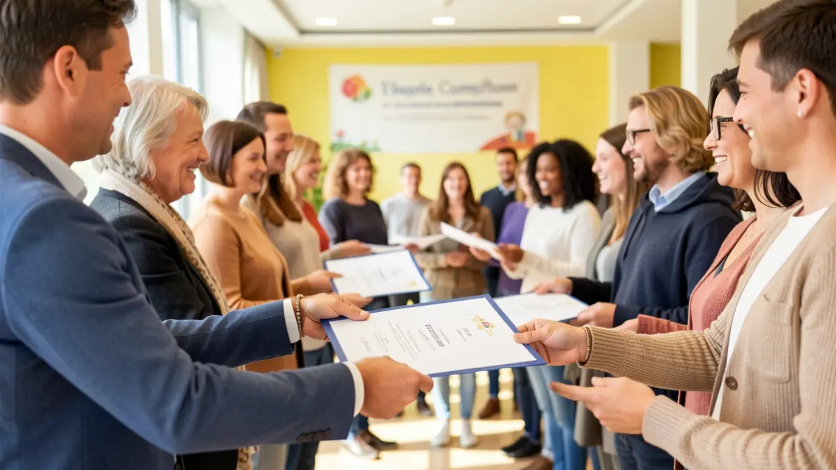 Imagen genérica de entrega de diplomas.