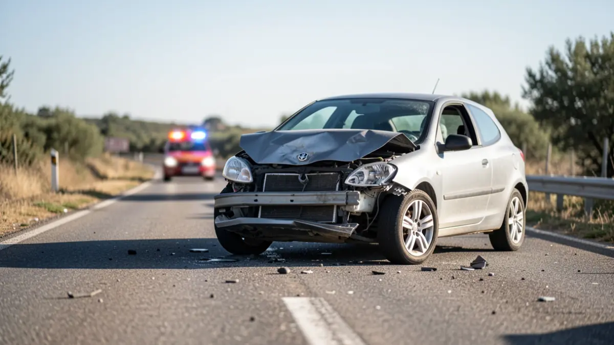 Imagen genérica de un accidente de tráfico en Catalunya.