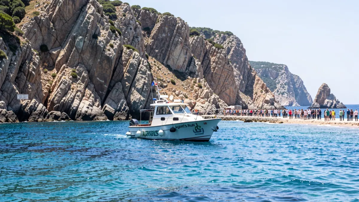 Agents Rurals patrol boat monitoring the Empordà coast.