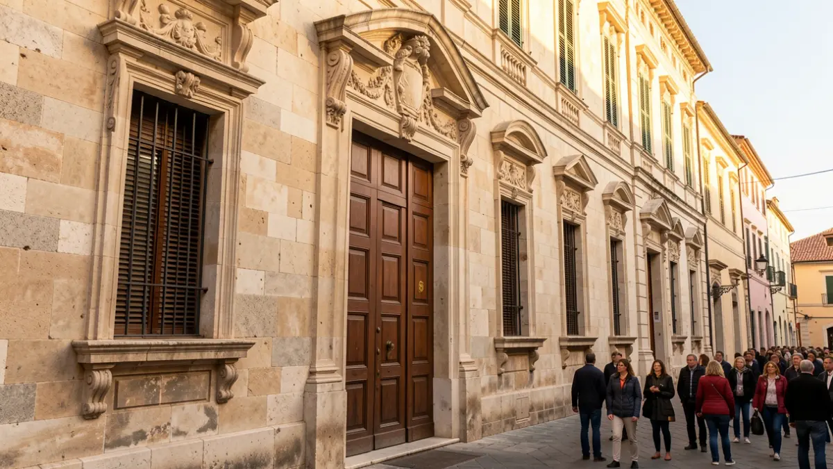 Fachada de un edificio judicial en Sabadell.