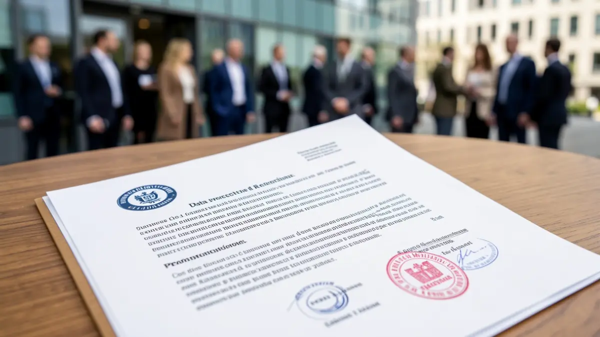 Imagen genérica de documentos legales sobre protección de datos.
