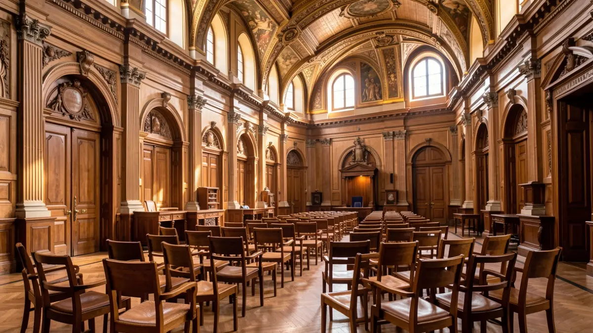 Imatge genèrica de l'interior del Saló de Cent de l'Ajuntament de Barcelona.