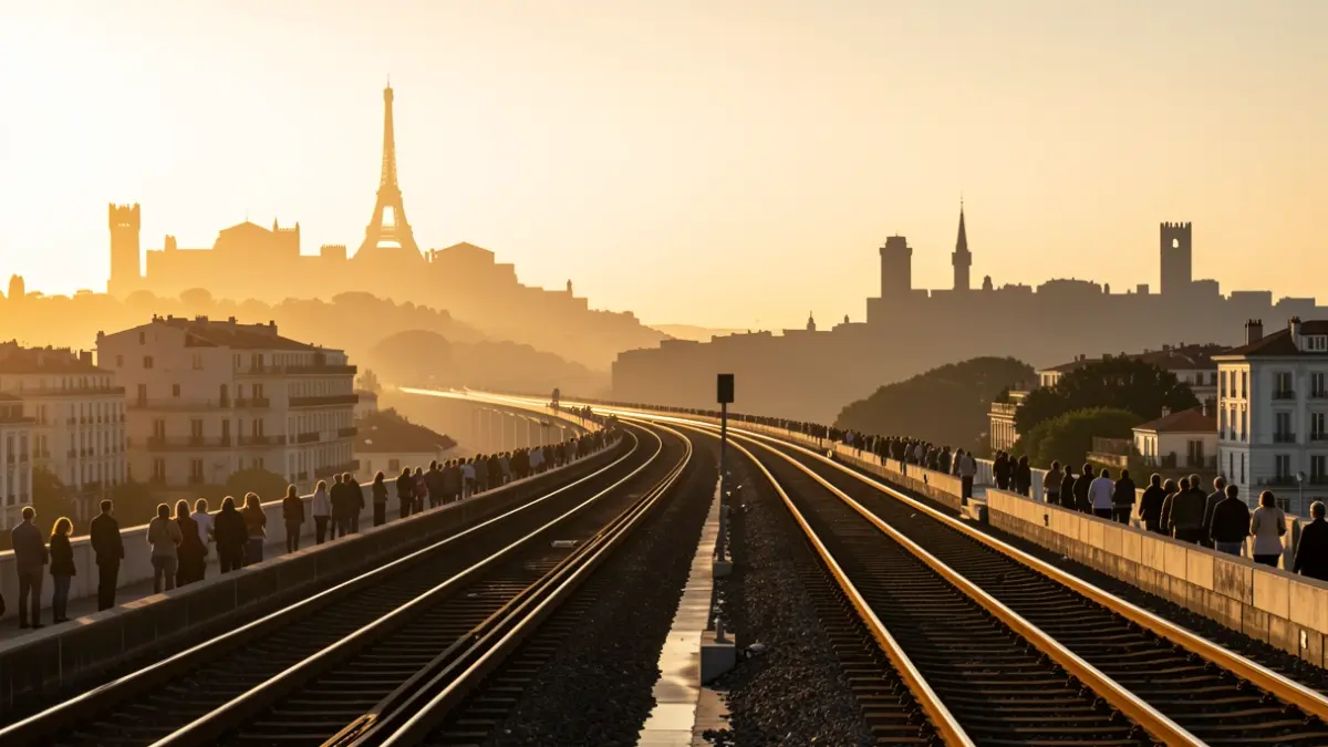 Conexión ferroviaria de alta velocidad entre Barcelona y Montpellier.