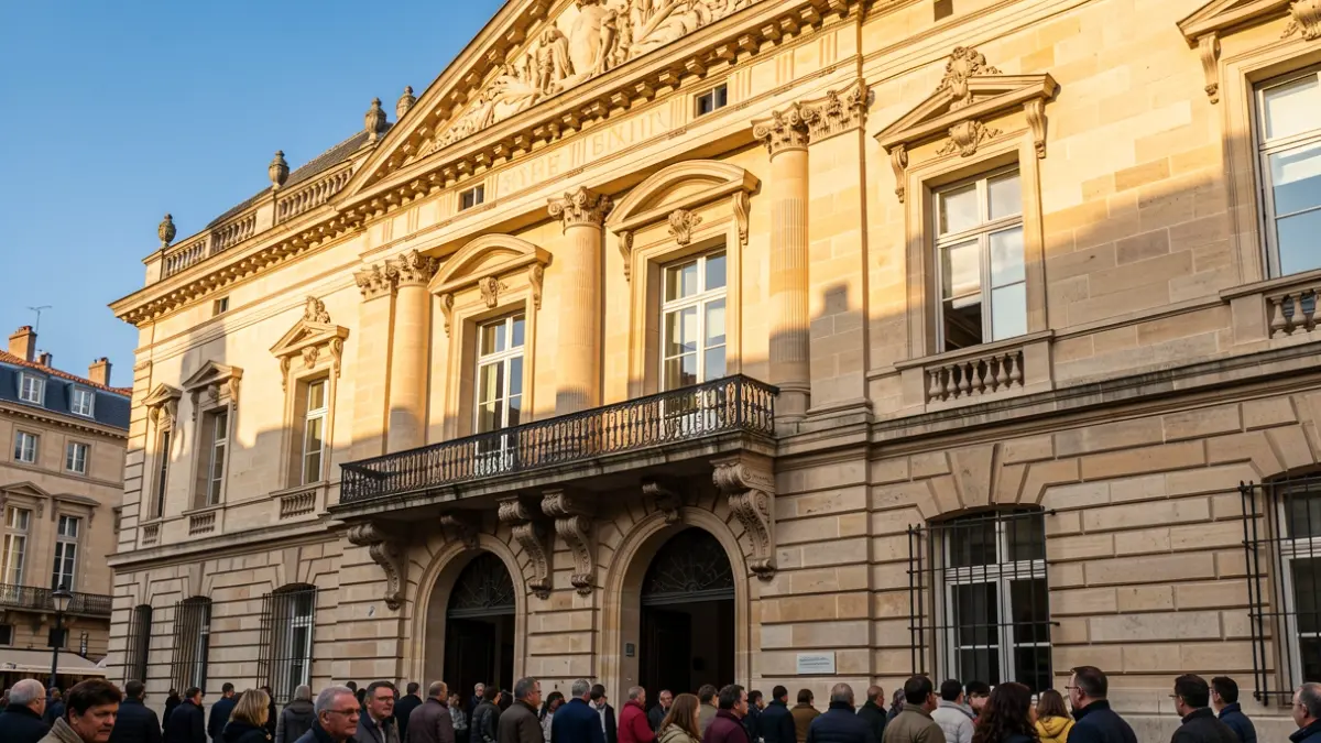 Facade of the Barcelona City Hall where the new citizen participation plan will be presented.