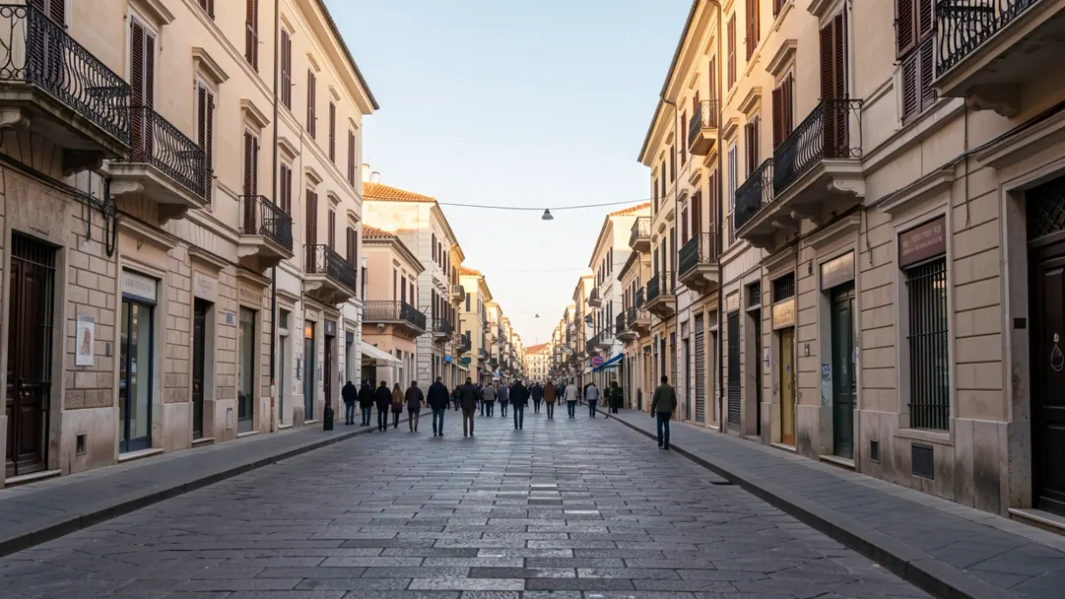 Imatge genèrica d'un carrer de Barcelona al matí.
