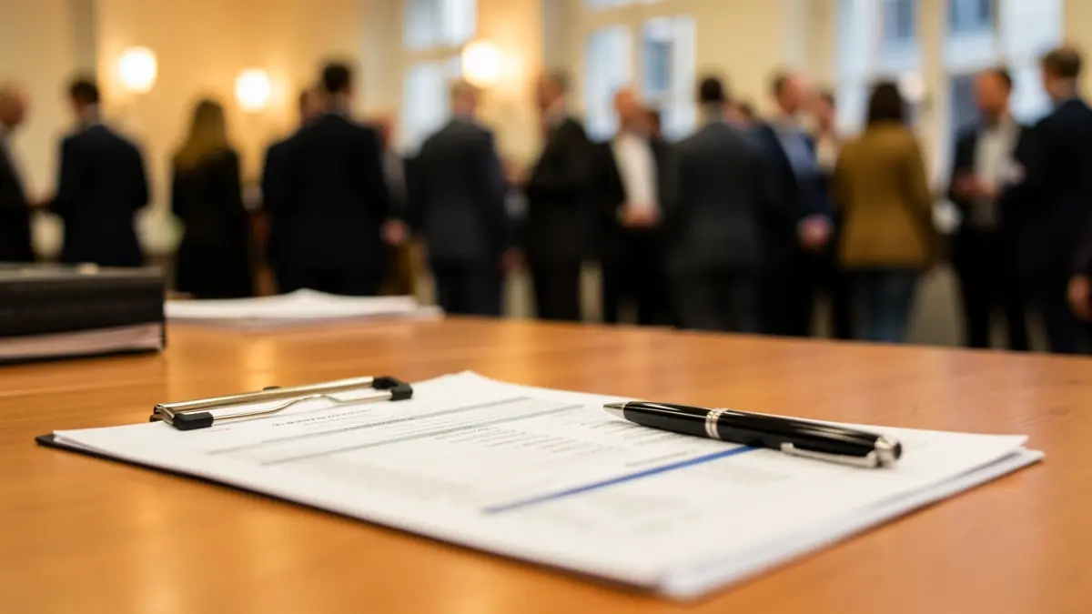 Imatge genèrica d'una oficina amb documents financers.