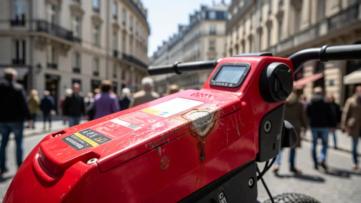 Bicing electric bicycle battery affected by extreme heat.