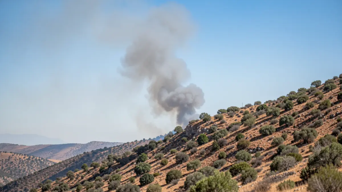 Generic image of a wildfire smoke column.
