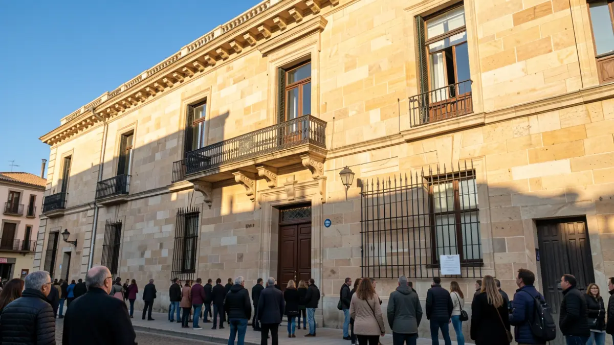 Generic image of a Catalan town hall in the afternoon light.
