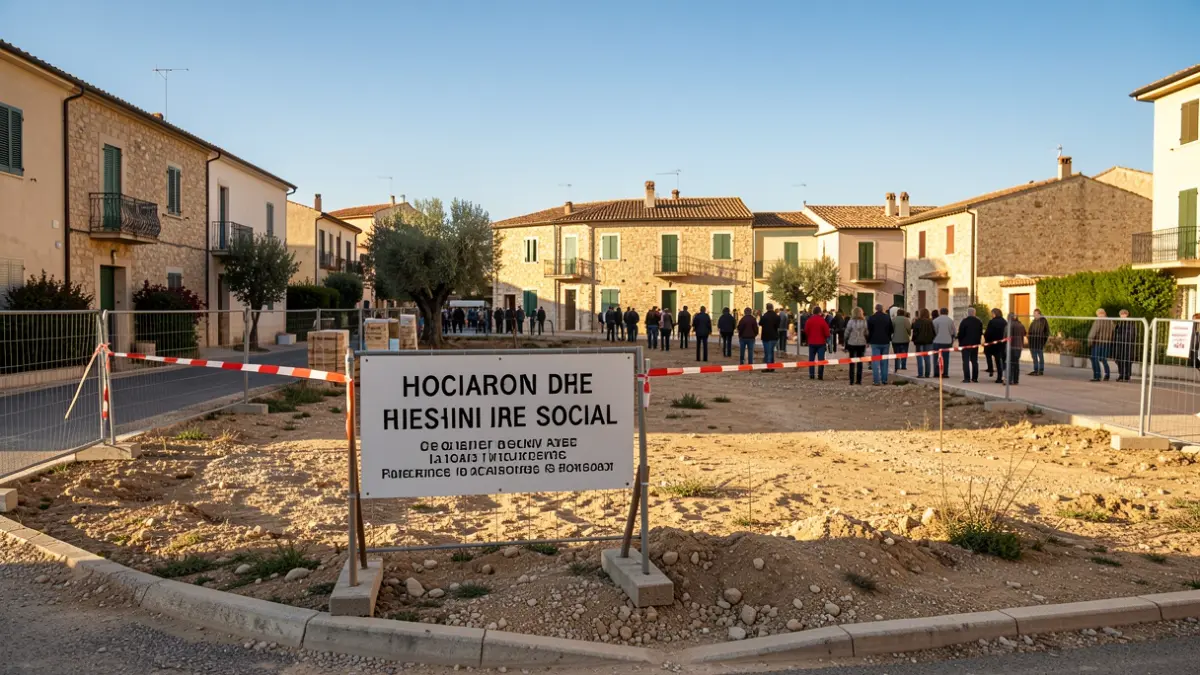 Solar municipal en Castelló d'Empúries destinado a viviendas de protección oficial.