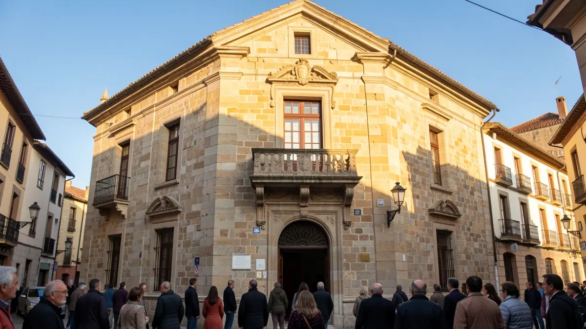 Facade of a town hall in the Alt Penedès region.