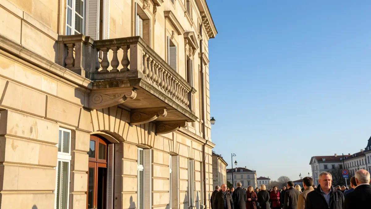 Imatge genèrica d'un edifici públic amb arquitectura de pedra.