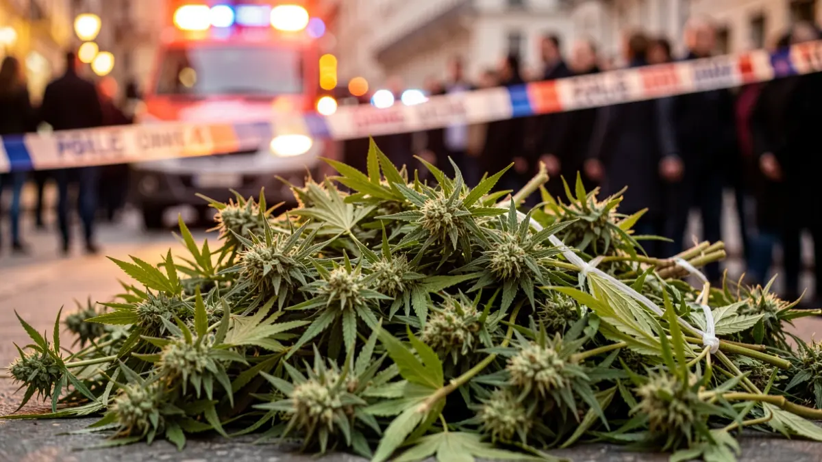 Generic image of cannabis plants seized by police.