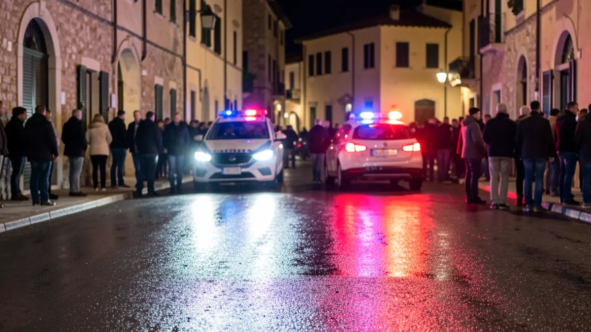 Imatge genèrica de llums d'emergència policial en un entorn urbà nocturn.